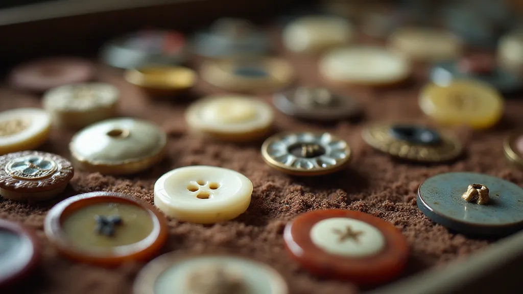 Assorted antique buttons