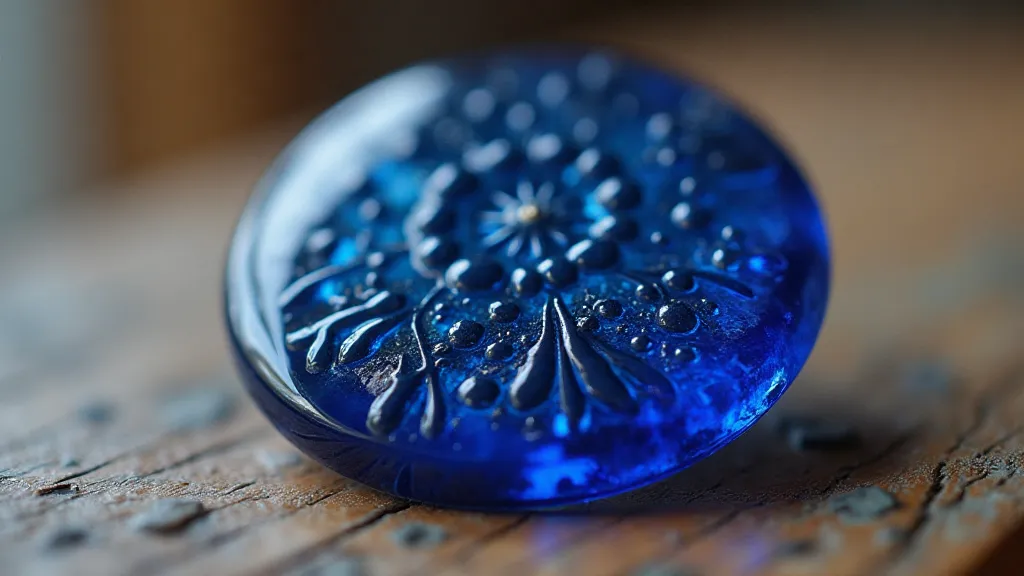 Antique glass button
